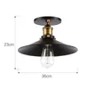 Plafondverlichting Vintage Hanger Industriële Wind Retro Landelijke Kroonluchter Lamp Creatieve Single Black Bar Lampshade Loft Decoratie