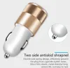 Metal Dual USB Port Car Charger Universal Led Charging Adapter For smart phone and tablet pc