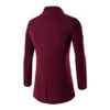 ZOGAA Fashion Windbreaker Mäns Vinterull Blends Coat Slim Cardigan Trench One Button Mandarin Collar Woolen Mens Overcoat 211011