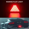 12V Universal Car Brake Tail Light Red Reversing Stop Flash Warning Fog lights Anti-collision Auto Singal Lamp New