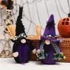 Décorations de Noël Halloween Chapeau pointu Toile d'araignée Poupée sans visage Poupées vampires Maison hantée