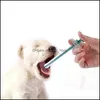Autres fournitures pour chiens Pet Home Garden Pill Injector Oral Tablet Capse ou liquide Kit d'outils d'alimentation médicale Seringues pour chats Petits animaux JK20