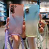 Lanyard Hang Neck Strap Hüllen für Samsung Galaxy A52 2021 A 52 32 5G S10 Plus Note 20 S21 Ultra S20 FE A71 A21S A12 Glitzerhülle