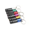 Creative Keychain Metal Tobacco Pipes Batteri Rör Multi Färg Aluminium Mini Korsgräns Rökning Bra detaljhandel / Partihandel Bärbar Skala