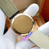 40mm Patrimony 81180 000R-9162 Miyota 8215 Automatic Mens Watch 81180 Black Dial Rose Gold Case Leather Strap Watches Timezonewatc163m