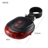 Bike Lights Tail Light Waterproof 7 Modes 5 LED Bicycle Safety Warning Night Cycling Rear Flashing Lamp For MTB Road