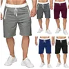 Pantalones cortos de verano para hombre, para correr, para correr, Fitness, transpirables, para gimnasio, deportes, entrenamiento, pantalones cortos para hombre, gris sólido, negro, azul, 210629