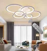Plafonnier rond en acrylique, design moderne et minimaliste, luminaire décoratif de plafond, idéal pour un salon, une chambre à coucher, une salle à manger ou une salle à manger, Qianxia8807