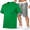 Summe Men's Brand Sportswear Shorts Set T-shirt respirant à manches courtes et shorts Casual Wear Men's Basketball Training Suit G220224