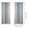 Wall Stickers 2Pcs Gradient Color Double-Layer Window Tulle Curtains Sunshade