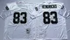 Chen37 NCAA Football 83 Ted Hendricks 81 Tim Brown Maglie 82 AI Davis 87 Dave Casper 60 Otis Sistrunk Marcus Allen Uomo Vintage Nero Bianco