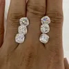 Pietra preziosa Meisidian Lab Grown Moissanite 6 6MM 1 carato VVS D Pietre sciolte con taglio a cuscino incolore H1015217y