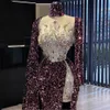 Dubai Moslim Prom Jurken Shiny Beaded Pailletten Formele Avondjurk Midden-Oosten Vrouw Party Nachtjurken 2021 Vestido de Novia