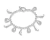 2021 new Hot Sales 925 Sterling Silver Women chain Love Gift Charm Bracelets Fashion Costume Jewelry
