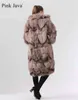 Ppink java 19036 abrigo de piel real mujer chaqueta de moda de invierno abrigo largo abrigo de piel real disponible 211206