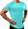 241 Men Spring Sporting Top Jerseys Tee Shirt Summer Manica Corta Fitness Tshirt in cotone Uomo Abbigliamento Sport T Shirt