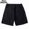 Мужчины 2021 хип-хоп Cargo Shorts Streetwear Fire Flame Graffiti Harajuku Jogger Shorts Хлопок Летняя трек Короткие карманы Свободные H1210