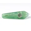Natural verde fluorite fumar tubo original pedra tubos de pedra característica seis diamante moda estrangeira jóia manufacturer