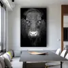 Animali Wall Art Nero Bianco Cavallo Mucca Cani Poster e stampe su tela Pittura per soggiorno Decorazioni per la casa Cudros Senza cornice