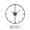 Nowoczesny prosty zegar ścienny kreatywny duży metalowy sztuka cichy luksusowy salon zegar ścienny kuchnia reloj pared home decoration dg50w h1230