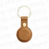 Porte-clés en cuir pour Apple Airtags étui housse de protection pare-chocs coque Tracker accessoires anti-rayures Air tag porte-clés étui