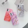 Vergulde marmeren illusie gradiënt glinsterende telefoon gevallen voor iphone 13 12 Mini 11 pro xr x xs max promax 8 7 plus case cover