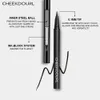 CHEEKDOURL Черная подводка для глаз Быстросохнущая водостойкая ручка Долговечный нецветущий жидкий инструмент для макияжа7988541
