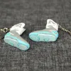 Tillbaka till framtiden Mini 3D Stereo Sneaker Keychain Kvinna Män Kids Key Ring Gift Lyx Skor Keychains Bil Handväska Nyckel Kedja Basket Skor Key Holder