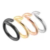 Heren en vrouwen Nail Band Ringen Designer Luxe Sieraden Titanium Staal Vergulde Craft Gold Silver Rose US Size (5-11)