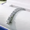 925 Argent Sterling 4mm 16cm 17cm 18cm Tennis 18K Plaqué Blanc Créé Moissanite Bracelet Bracelet Pour Femmes Bijoux Cadeau De Fête6308197