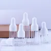 Mini 2 ml 3 ml 5 ml glazen druppelaar flessen vloeibare reagens pipet container oogdopper aromatherapie etherische oliefles helder