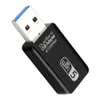 Adattatore per scheda di rete WiFi USB 1200Mbps Adattatore wifi AC dual-band per ricevitore wireless dual-band 2.4G/5G per Windows 7/8/10 Mac OS