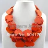 Chokers Fantastic Huge Multilayer Stone Beads Necklace Baroque Sheets Chunky Summer Jewelry TN110