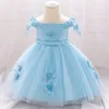 Toddler Girls Lace Dress Infant Princess Baby Christening Baptism Clothes Tutu Birthday Party for 210508