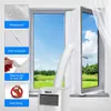 Universal Air Lock Window Seal Cloth Plate 3M 4M Windows Tätningssats för mobila luftkonditioneringstätningar