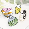 Pins, Brooches 2021 Outdoor Adventure Brooch Enamel Pin Heart Cup Backpack Badges Pins Metal On Clothes Women's For Women Coat