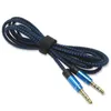 Connecteurs de câbles audio Accessoires A/V Cordon auxiliaire tressé de 1,5 M Câble stéréo de haute qualité 4 pôles 3,5 mm vers prise casque mâle Ligne auxiliaire