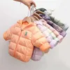 2021 New Baby Girl Coat Hooded Dinosaur Pattern Autumn Winter Children Jacket Cotton Boys Clothes Kids Fashion Coat For Babies H0909