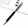 Metalen kristal diamant metalen pen briefpapier handschrift capaciteit diamant pen touchscreen bal point pen