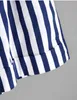 Femmes Lady Poche Taille Ceinture Noeud Rayé Shorts D'été Casual Mini robe d'été vêtements de plage 210520