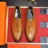 17 Modelo Zapatos de vestir formales de alta calidad para diseñadores suaves Hombres Zapatos de cuero genuinos negros Punta estrecha para hombre Oxfords de negocios Zapatos casuales tamaño 38-45