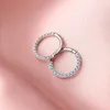 Right Grand Astm F136 Titanium 16G Cyrkonia Klejnot Kamień Daith Ear Nos Clicker Ring Body Piercing Biżuteria