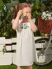Малыш девочек вышивка цветочные рюшачьего платье для умокания промывки