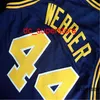 100% cousu Chris Webber # 44 Country Day High School Basketball Jersey Hommes Femmes Jeunesse Numéro personnalisé Nom Maillots XS-6XL