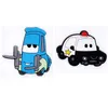 100pcs lot Cute PVC Croc Shoe Charms Decorations Accessories Cute car cartoon JIBZ For Croc Kids Gift235l