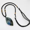 Natural quartzo labradorite moonstone forma gota pingente decoração jóias colar em forma de pedra áspera reiki cura cristal gift6518471