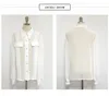 Fashion Office Ladies Suit Women Two Piece Set Long Sleeve Turn Down Collar Shirt Top + Hight Waist Ruffles Printed Skirt Set 210514