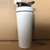 750ml Proteína Shake Copo Drinkware Aço Inoxidável Parede Dupla Vácuo Isolado Esportes Yoga Proteins Garrafas de água