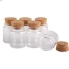 12 stuks 60 ml (2oz) 47 * 60 * 32mm glazen flessen met kurkstopper Spice Jars Fials Container Bruiloft Faroeren Wishing BottleGood QTY