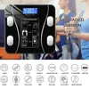 Lichaam Badkamer Vetschaal Slimme elektronische weegschalen BMI Samenstelling Precieze Mobiele Telefoon Bluetooth Analyzer LED Digital H1229